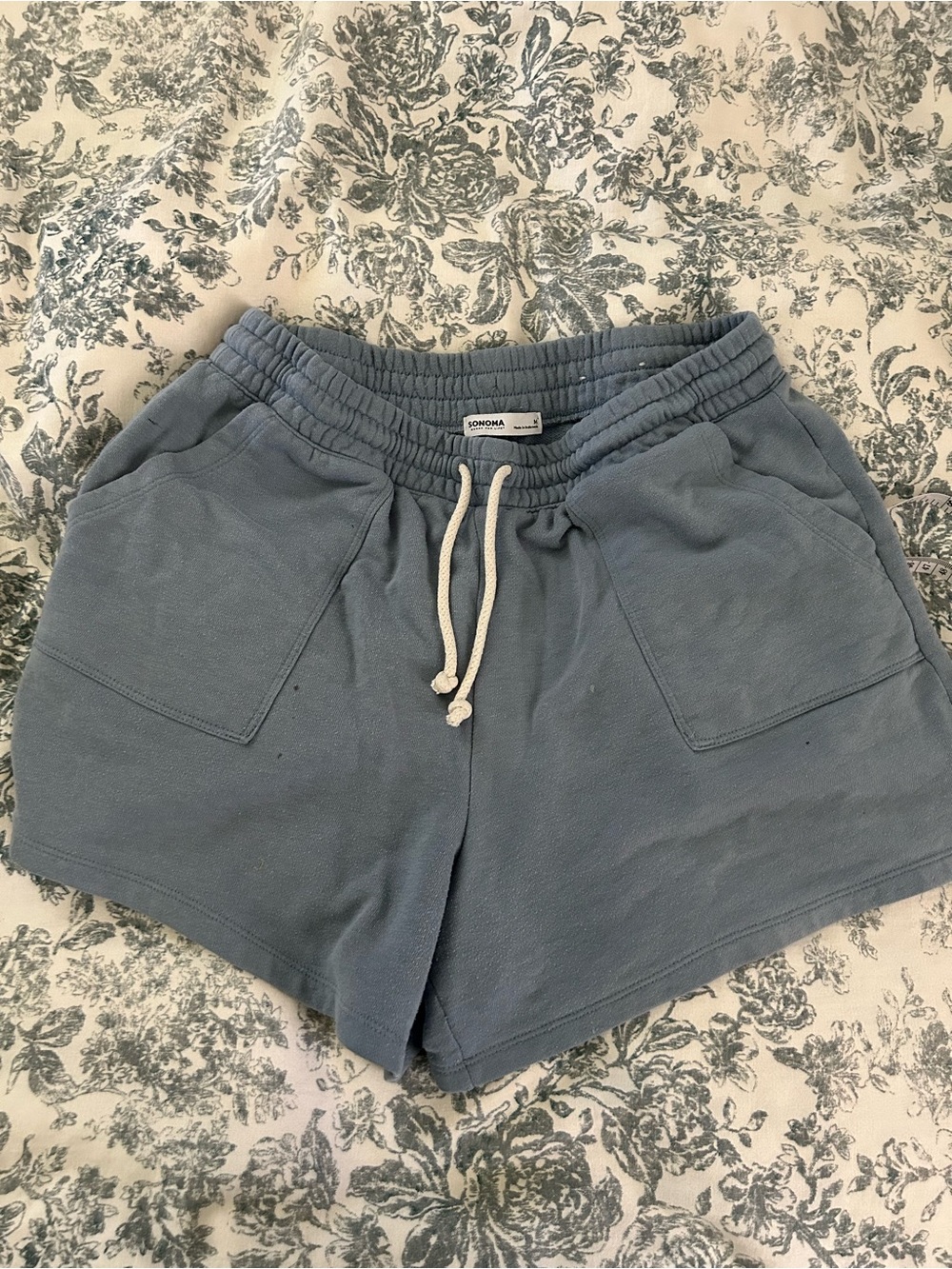 Sonoma Dusty Blue Drawstring Athletic Lounge Shorts